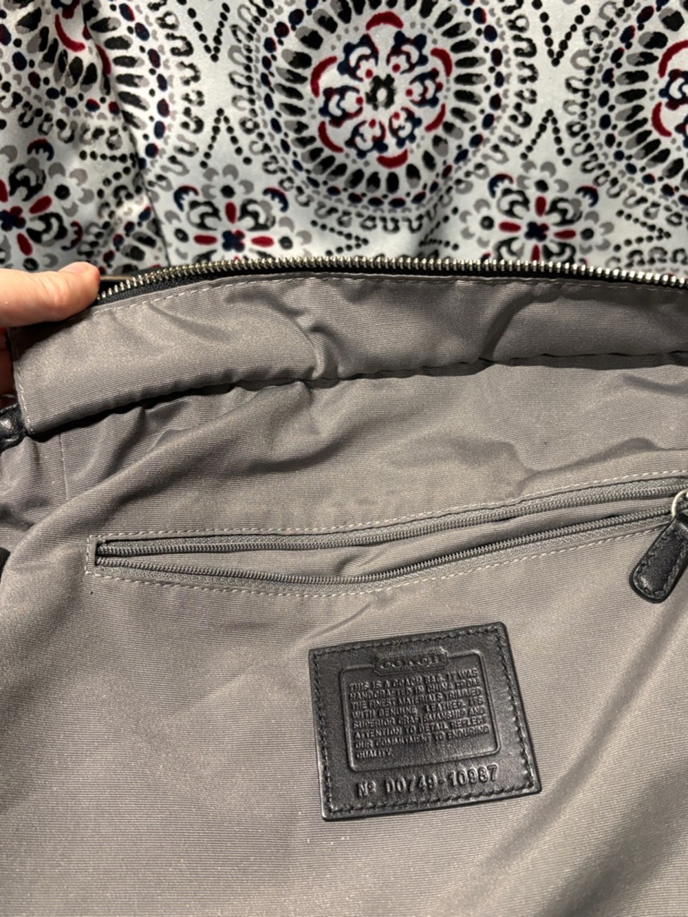 Coach Gallery Tote in Signature Canvas Brown Black Gold F79609 EUC - Picture 13 of 15